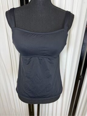 Catalina Swimwear Tankini Top - Solid Black Swim Top